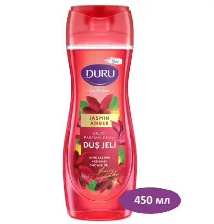 DURU Гель для душа, Амбра и Жасмин, 450гр, блок 12шт., ДУРУ