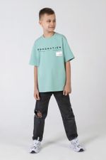 Фуфайка (футболка) для мальчика Леон-1 Виотекс ОЛИВКОВЫЙ