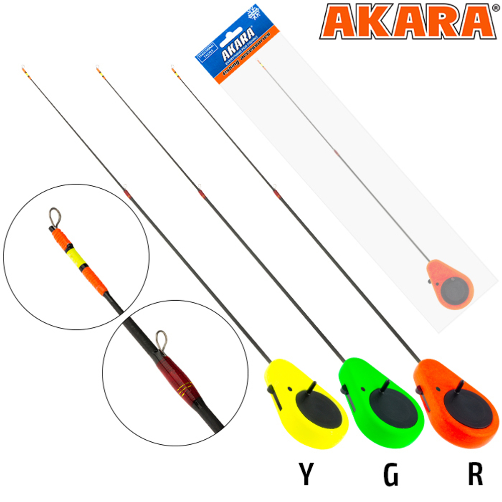 Удочка зимняя  Akara Detent F 355 (1,0-8,0 гр.) Red