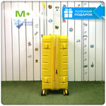 Средний чемодан Mironpan-X, Желтый, с расширителем