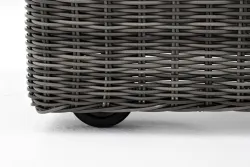 "Рим" комплект шезлонг со столиком, цвет графит