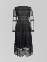 Платье JinPaiYa 1006 длинное с отделкой кружевом на молнии сзади