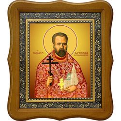 Вячеслав (Занков) Котельниковский священномученик, пресвитер. Икона на холсте.