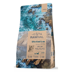 Сухой корм RAWIVAL для котят с курицей и рыбой - 0,4 кг