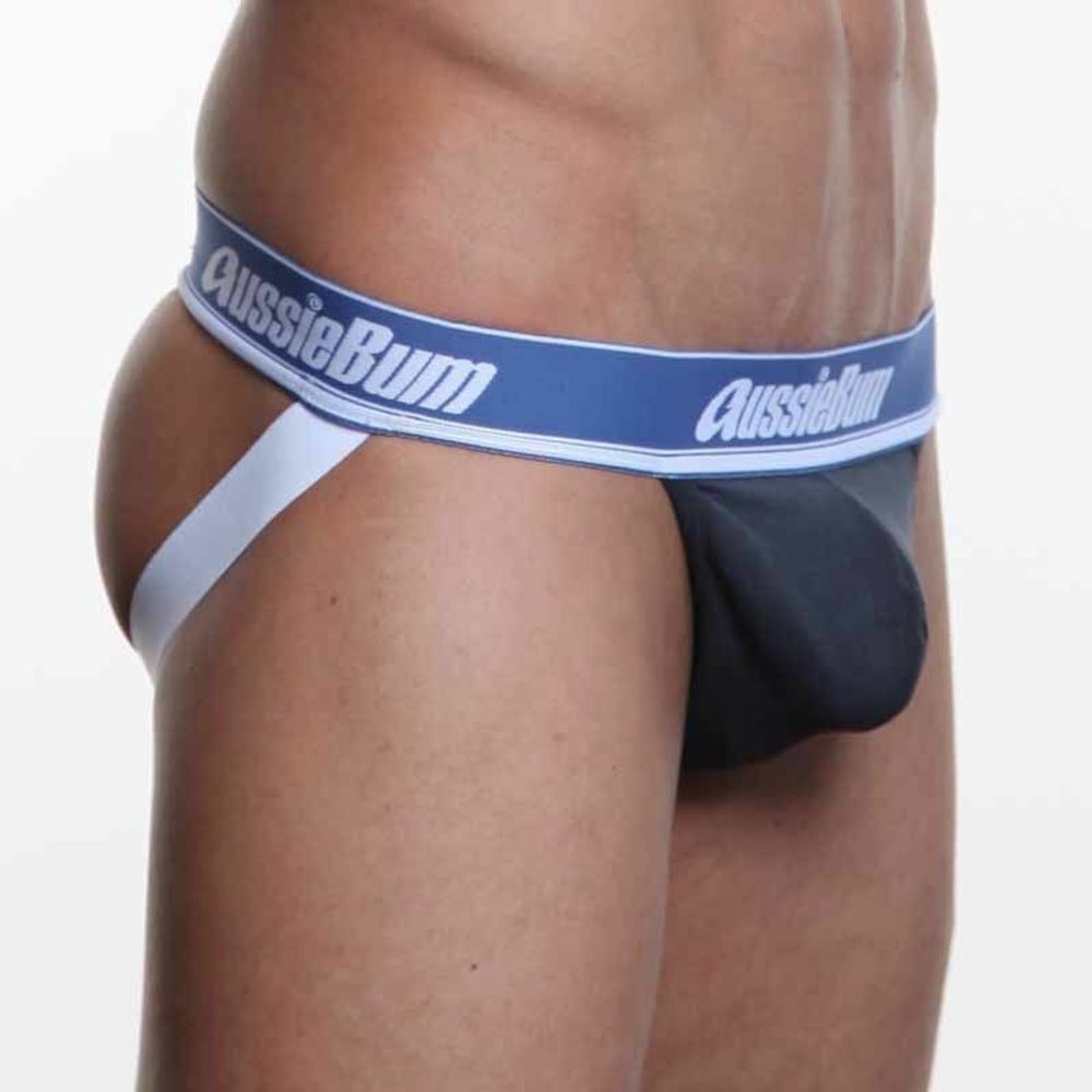 Мужские трусы джоки темно-синие Aussiebum Wonderjock Jock Charcoal AB00145