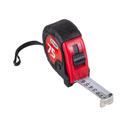 Рулетка Кедр, 3 способа фиксации, обрезиненная, 7,5 м x 25 мм