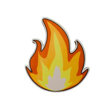 Значок деревянный (брошь)  Огонь Тепло. Fire Pin