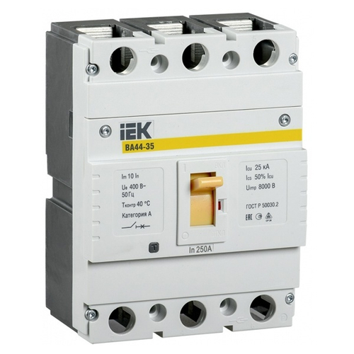 Автоматический выключатель ВА44-35 3Р 250А 25кА ИЭК (автомат электрический) SVA4410-3-0250