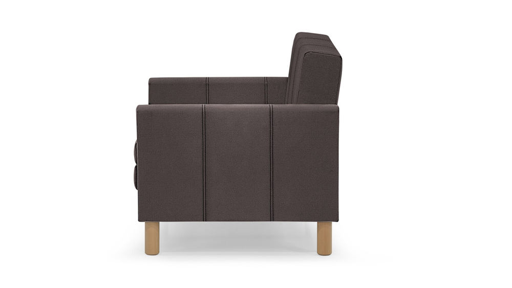 Кресло-кровать Уют Лайт Velutto 19 95*84*82 см, серо-красный Велютто Выкатной Фиеста