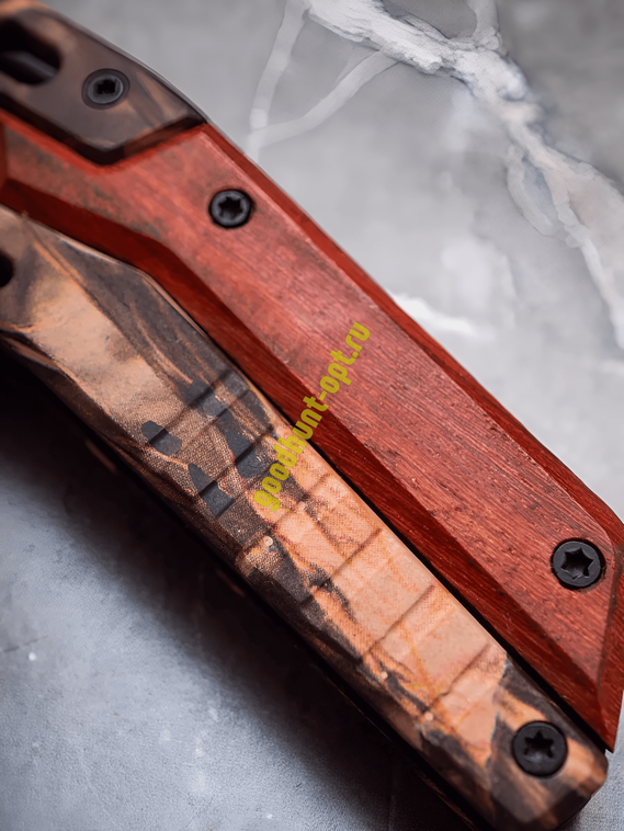 Выкидной нож тактический BOKER Красное дерево