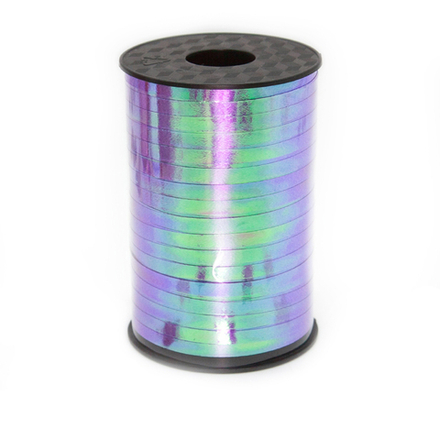 Лента для шаров лаванда голография