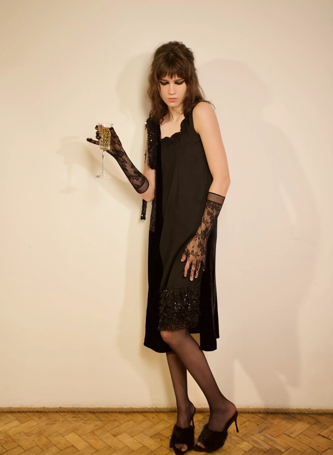 Платье "Жемчужина", чёрный