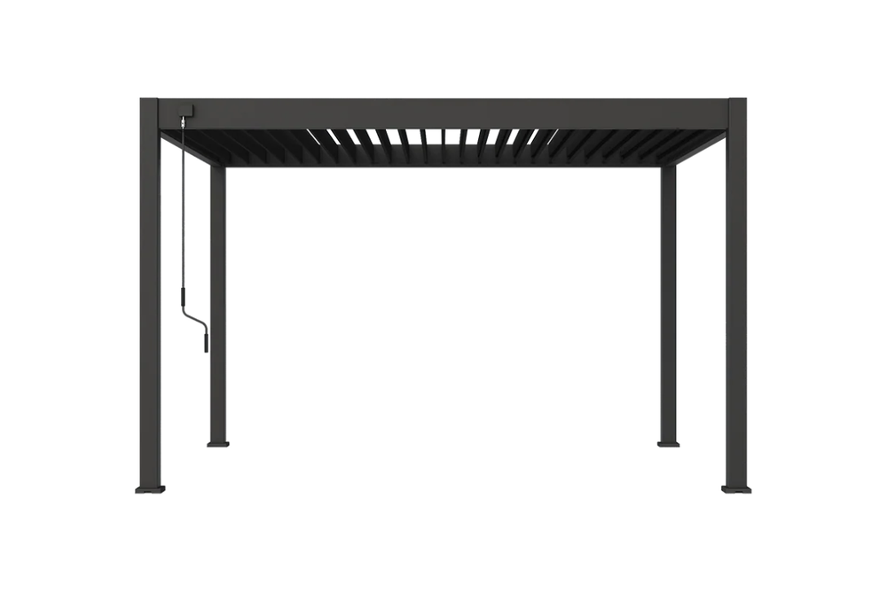 Пергола биоклиматическая Cronon Luna 4х3 м, антрацит