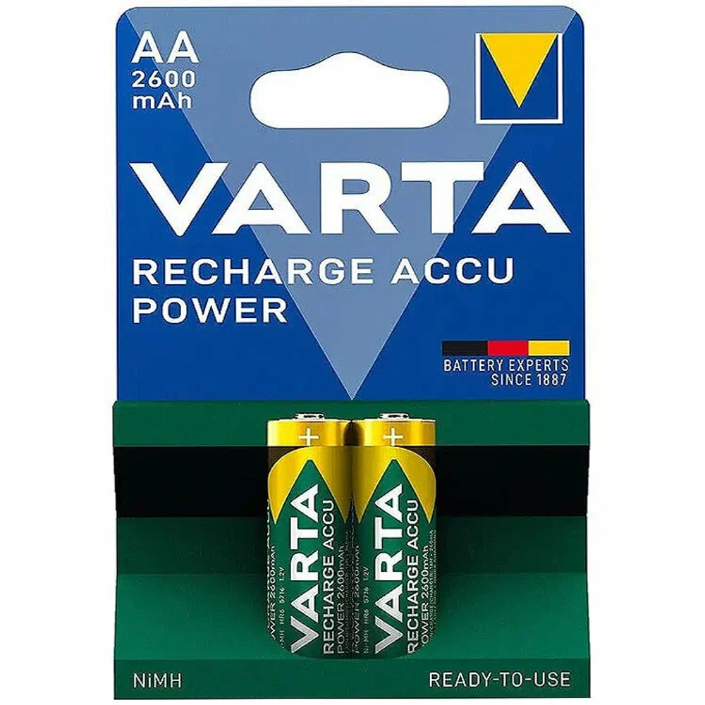VARTA Recharge Accu Power AA 2600mAh BL2 05716101402