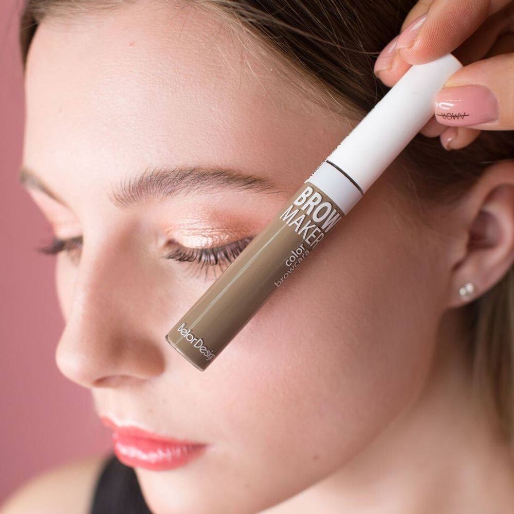 BelorDesign Тушь для бровей "BROW MAKER" тон 016 ТАУПОВЫЙ 6.5 мл