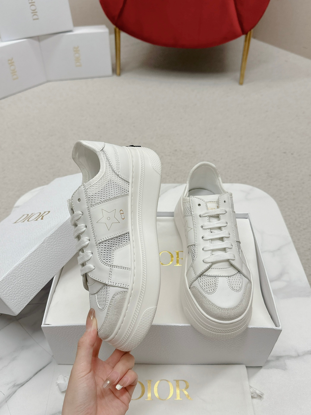Christian Dior Star Platform Sneaker