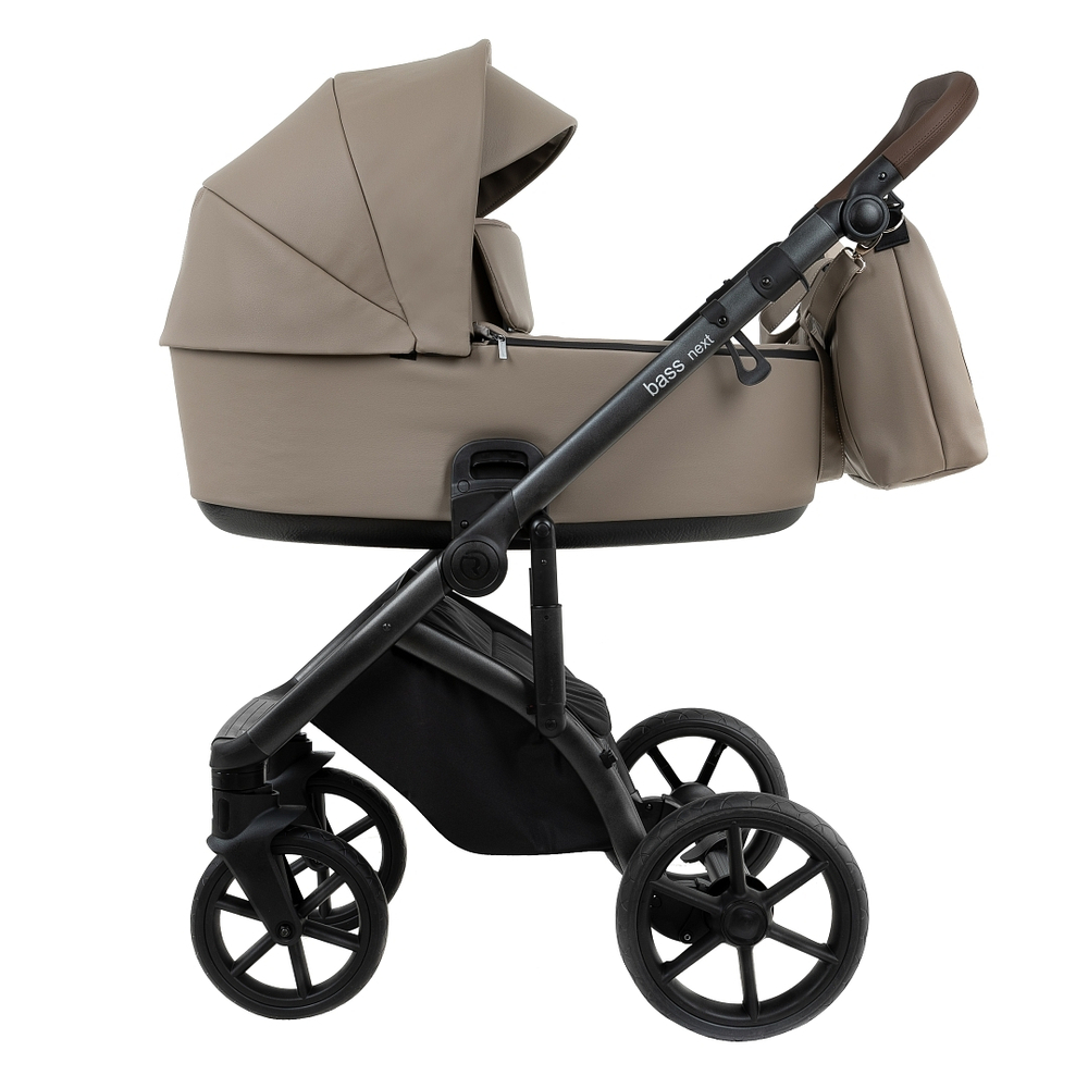 Коляска 2 в 1 Roan Bass Next 2.0 Leather, Cappucino
