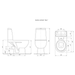 Унитаз-компакт "Бриг" белый (гориз, нижн, сид. дюро.м/лифт, быстр., 2-кн арм) (Kirovit)