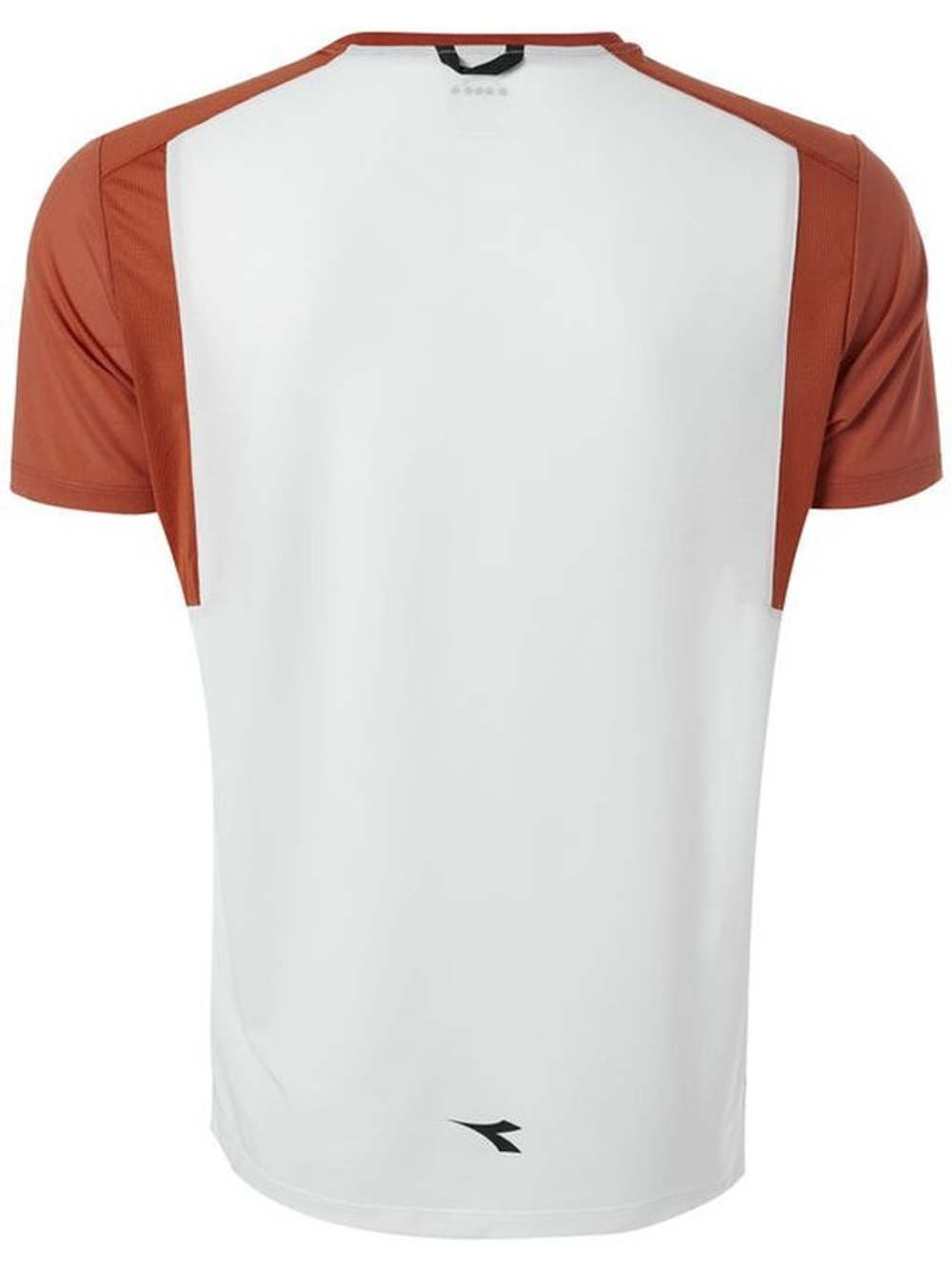 Теннисная футболка Diadora T-Shirt Clay - optical white/mecca orange