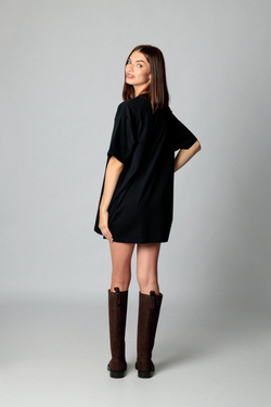 Платье-футболка женская арт. Н-05 цвет "чёрный"