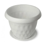 Горшок для растений Розетта 1,7л Д170 c поддоном мрамор