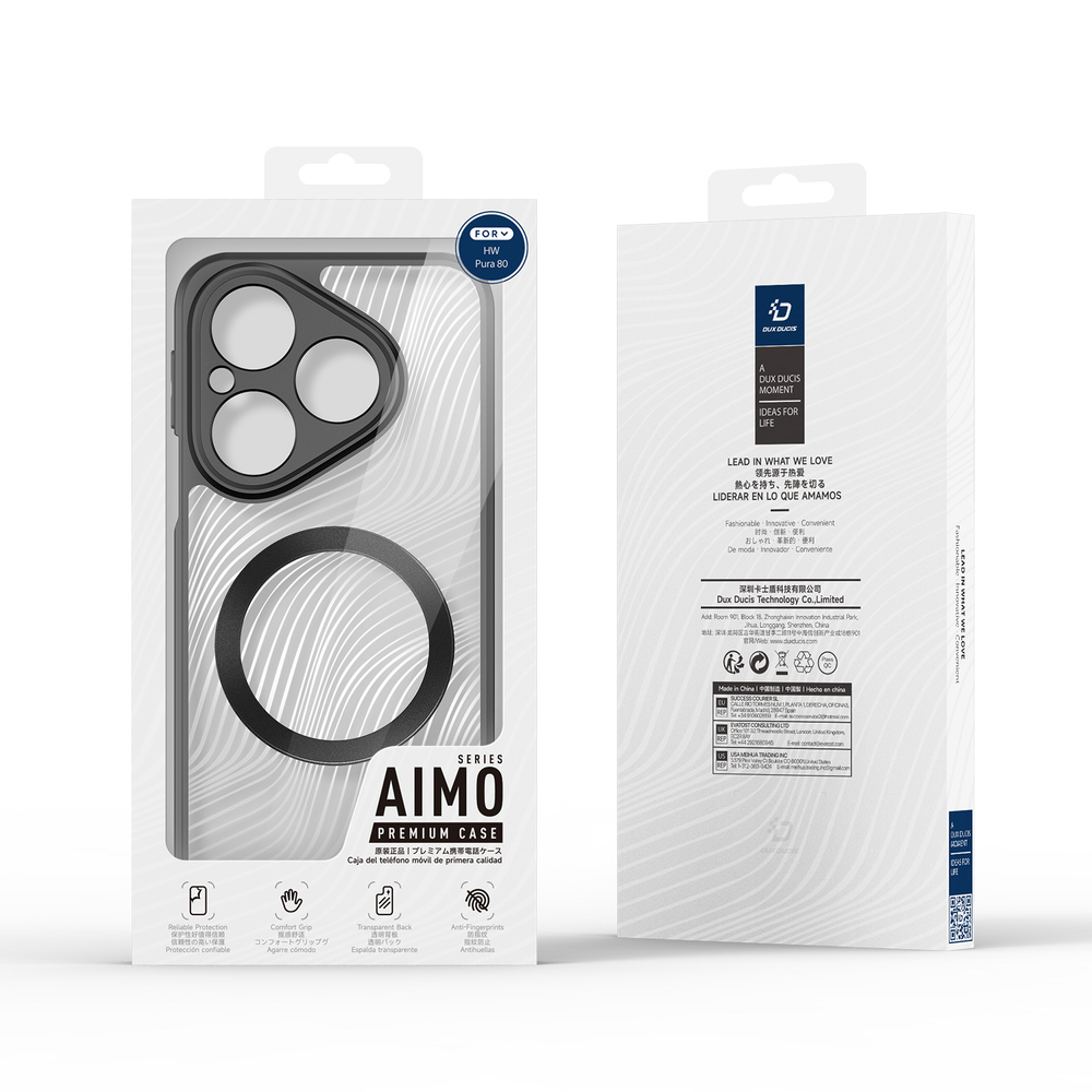 Чехол с поддержкой MagSafe от Dux Ducis для Huawei Pura 80, серия Aimo Mag Series