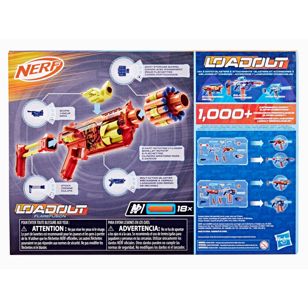 Hasbro G3142 — Бластер Nerf Loadout «Flarefusion» с 18 стрелами G3142 — фото 4