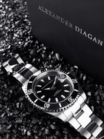 Часы кварцевые Neptune, черные