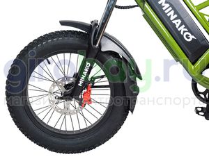 Электровелосипед Minako FOX-S (48v/23Ah) Спицы - Хаки фото 3