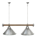 Лампа STARTBILLIARDS 2 пл. (плафоны зеленые,штанга золотая,фурнитура золото)