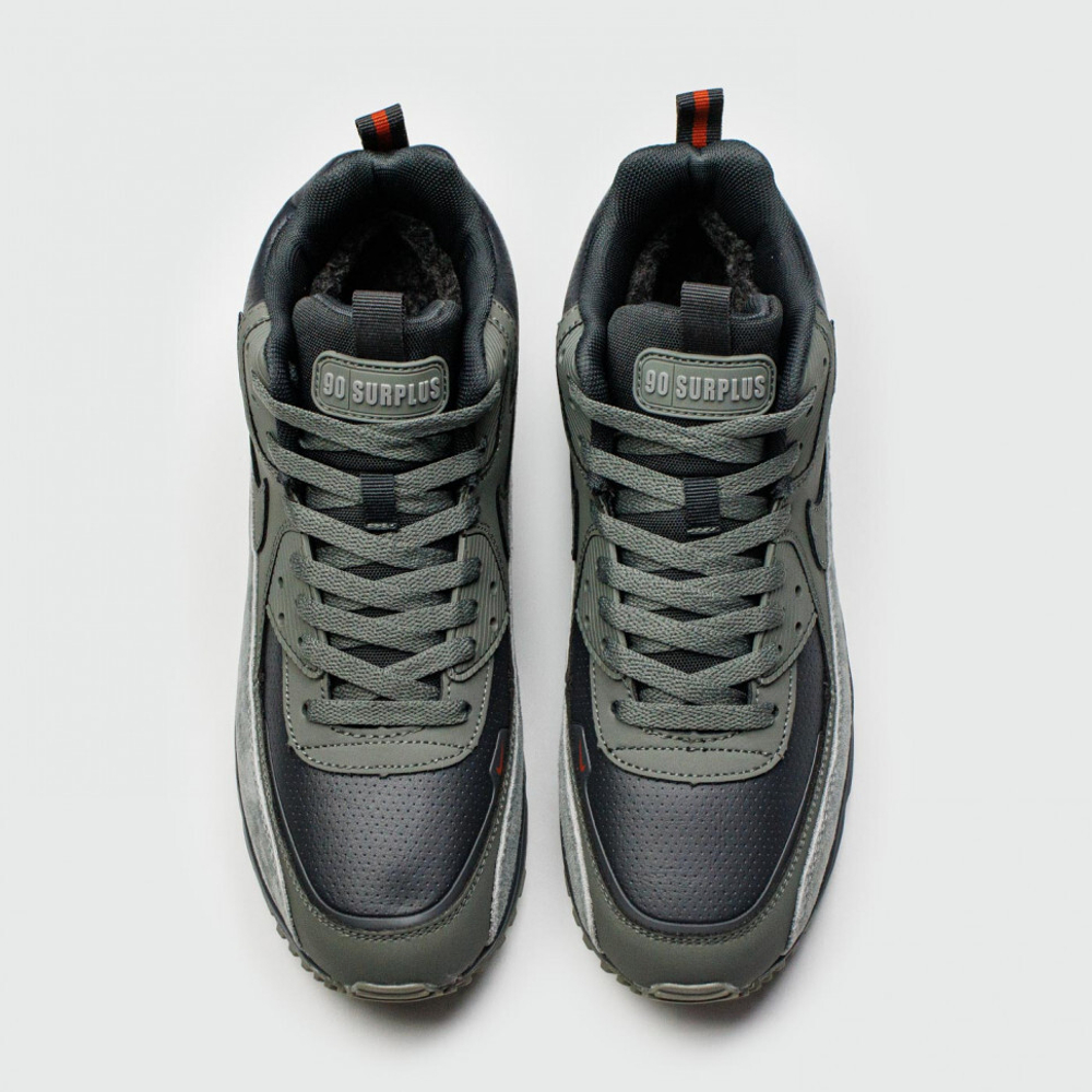 кроссовки Nike Air Max 90 Mid Olive / Black / Grey Winter