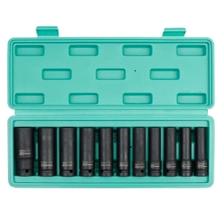 Головки глубокие, набор 11пр., 1/2''(6гр.) FORSandTUNE FORSandTUNE-4117-5MPB