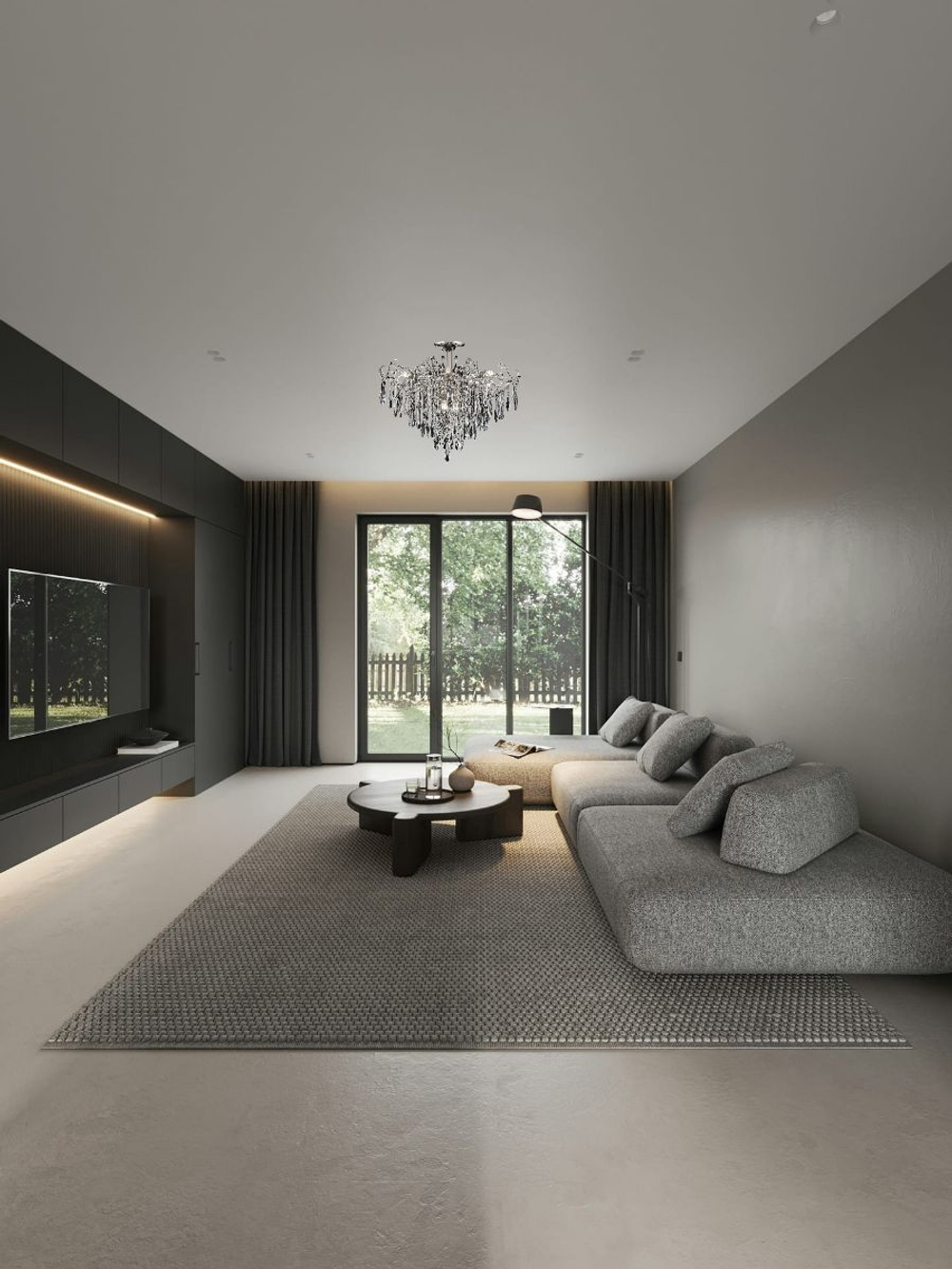 Люстра потолочная Lanbos, 12 ламп Е14, 480 Вт, до 35 кв м, хром