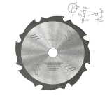 21.165.08 Пильный диск с зубьями PCD 165x2,4/1,6x20 Z=8 A=10
