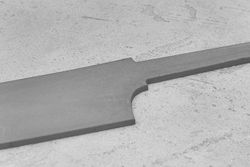 Заготовка для ножа, сталь M390 2,6мм. Модель "Геликон ГШ185" с клинком 185мм, ТО 62-63HRC