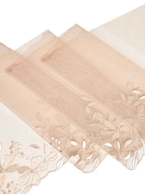 05-113 Вышивка на неэл. сетке 22 см, телесный 126 (правая)