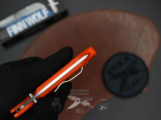 Складной нож Cold Steel 20NPJ Finn Wolf Blaze Orange c клинком из стали AUS-8A, рукоять Grivory (Griv-Ex)