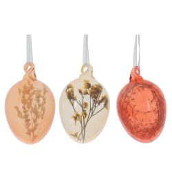 GAEM Набор из 3-х изделий декоративных подвесных "Яйцо пасхальное" (4,5*6), L16 W9,5 H5,5 см