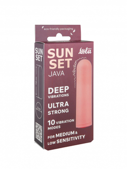 Перезаряжаемая Вибропуля Java Sunset Pink