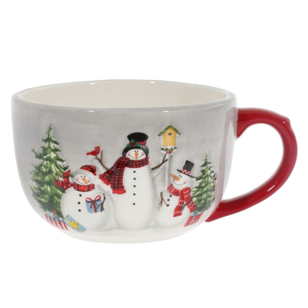 GAEM Кружка "Лесные снеговики", 600 мл, L16 W12 H8 см