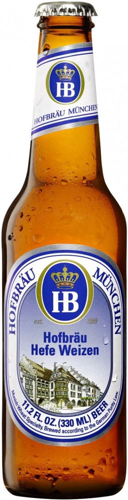 Пиво Хофброй пшеничное, нефильтрованное / Hofbrau  Weisse 0.33 - стекло