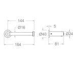 Держатель туалетной бумаги ramonsoler. PORT11