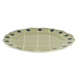 Тарелка обеденная Bitossi Home Green Green Dots (27 см)