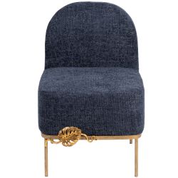 Кресло Monstera Deliciosa (Монстера) Темно-синий Амбер