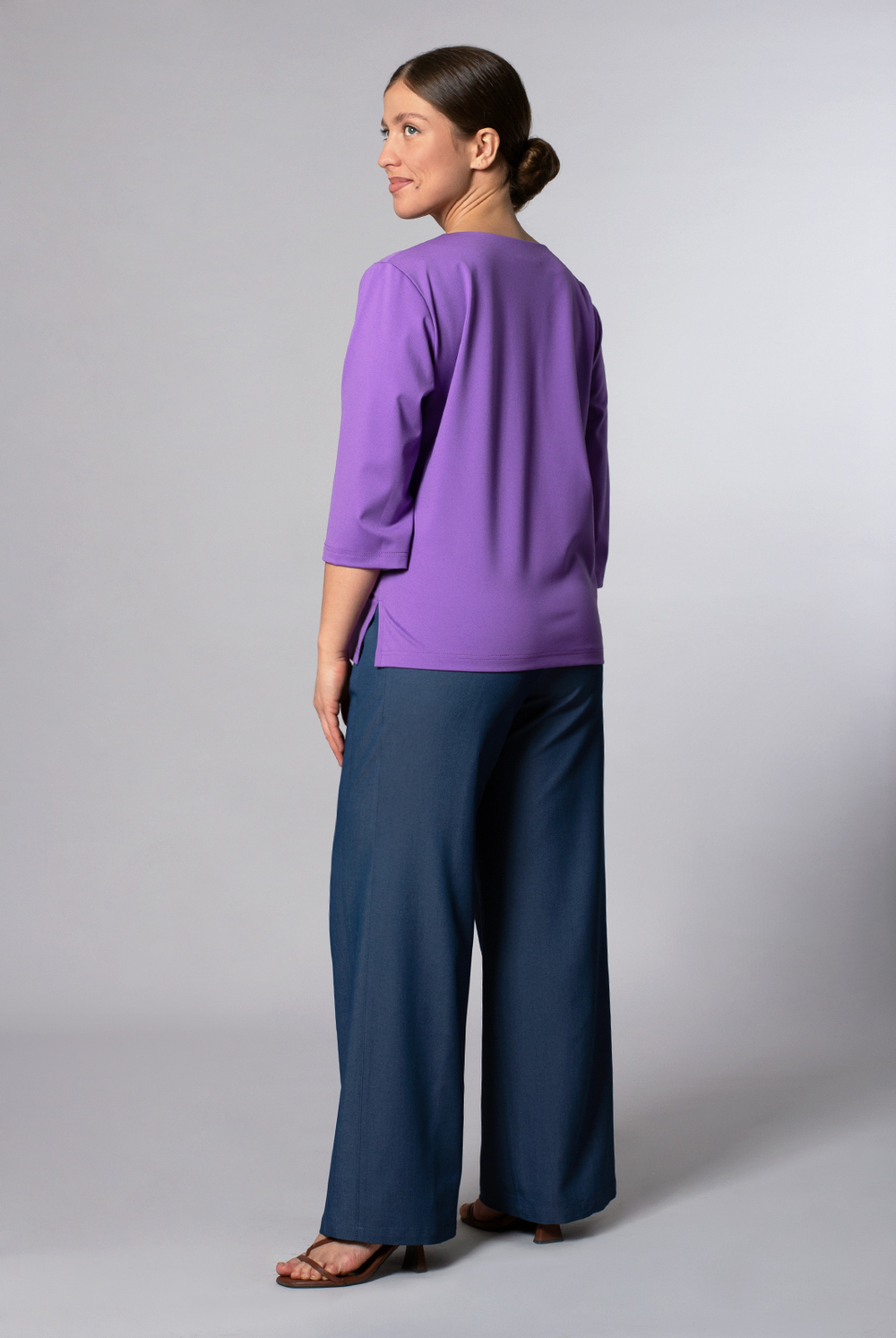 Джемпер женский 4266зп, фиолетовый #308Фио034266зп