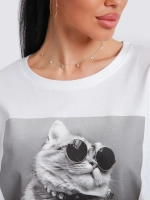 Футболка женская оверсайз принт