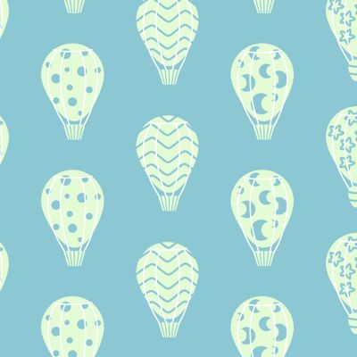 Воздуушные шары на голубом