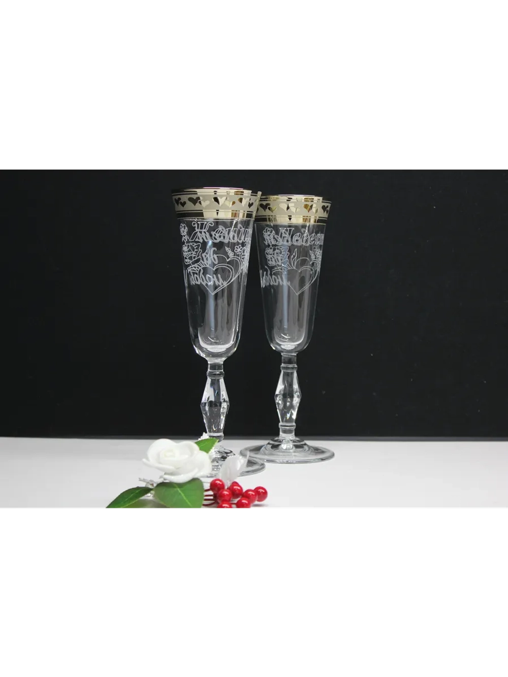 Свадебные бокалы "Ретро"