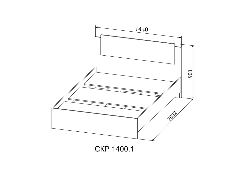 Кровать СКР 1400.1 Софи (МБ1)