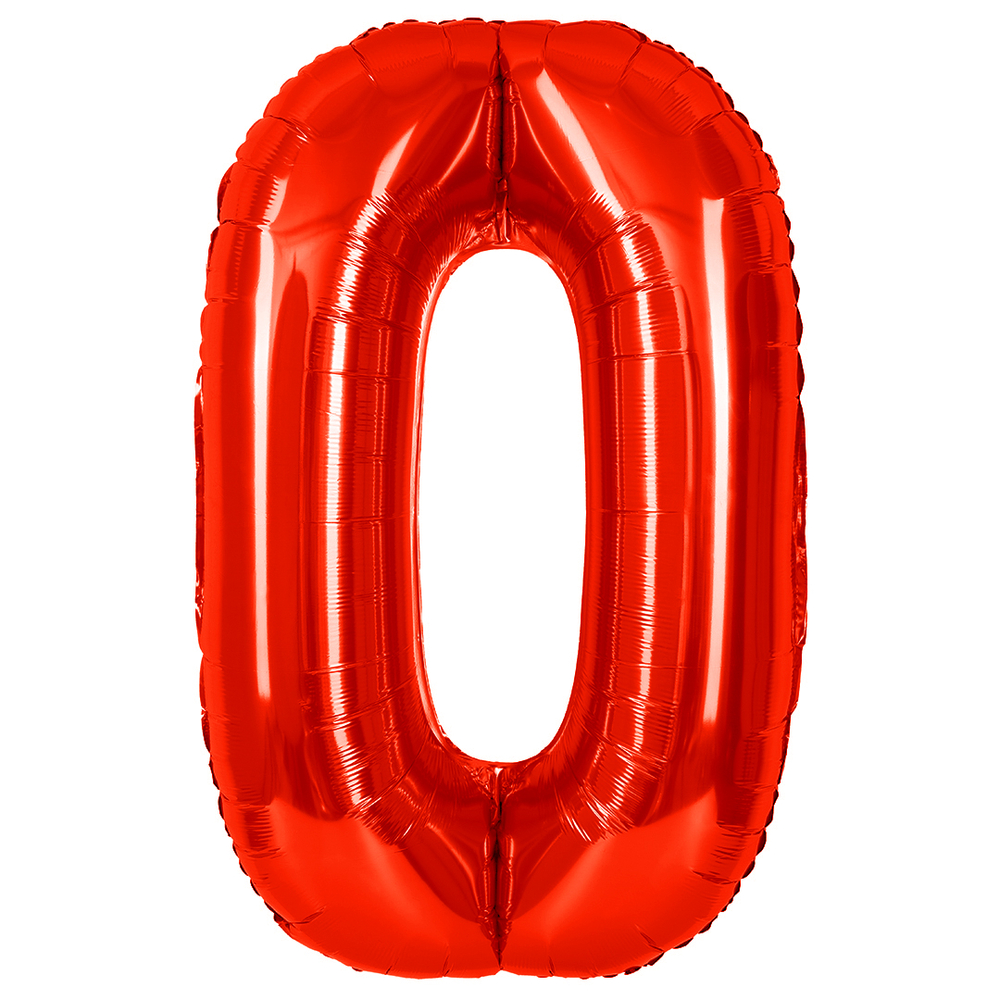 Цифра 0 красный 40” г78